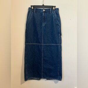 MADEWELL Denim Maxi Skirt Size 26